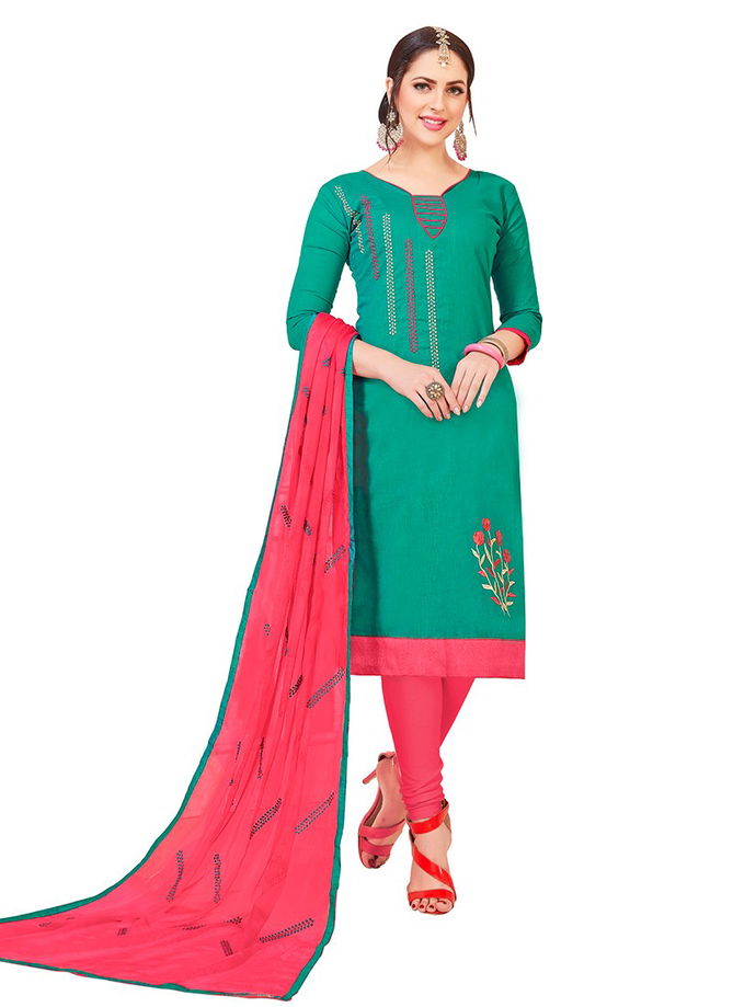 Green Colour Maahi Rahul NX New Ethnic Wear Cotton Salwar Suit Collection 1010